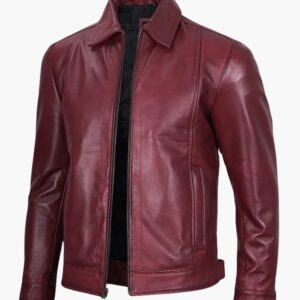 Jose Maroon Leather Jackets In Florida
