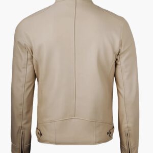 Men Beige Leather Jackets In Florida
