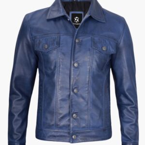 Mens Leather Trucker Jackets In USA