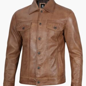 Mens Leather Trucker Jackets In USA