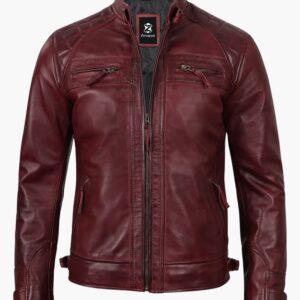 Mens Maroon Leather Jackets In Florida