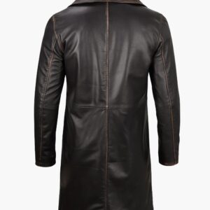 Mens Real Leather Car Coat In Florida
