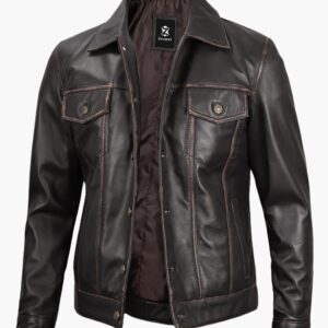 Mens Trucker Leather Jackets In Miami