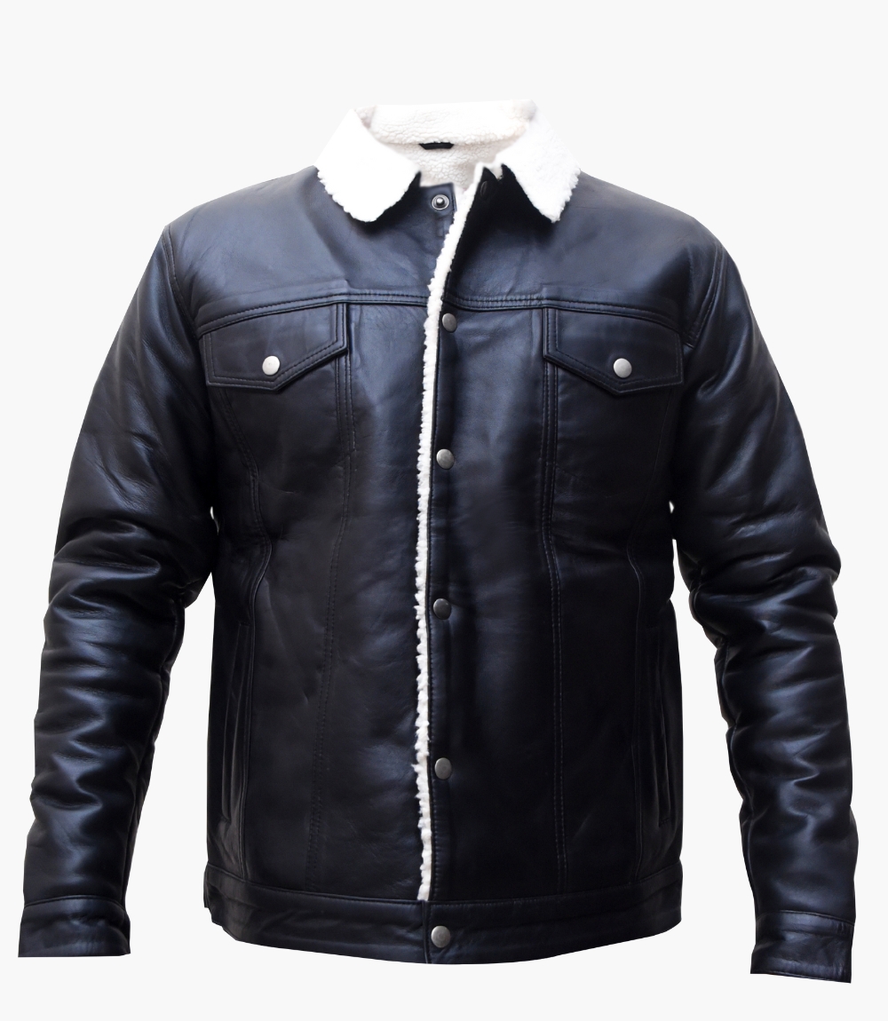 Premium Men's Sherpa Trucker Jacket