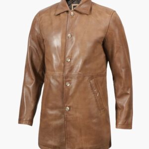 Santiago Light Brown Car Coat In Miami