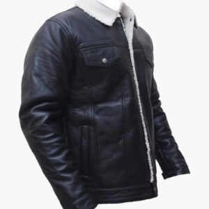 Sherpa Trucker Leather Jackets In Miami